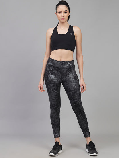 Shiny Tie Die Print High Waist Gym Wear/Yoga Wear Ankle Length Leggings