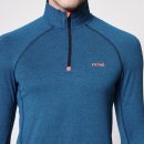 Egyption Blue Thumb Fit Long Sleeves polo Neck T-shirt
