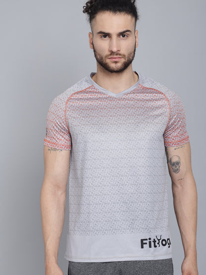 Fityogi v-neck HALF  sleeves T-Shirt